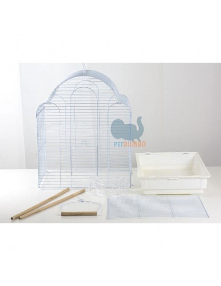 Gabbia canarini, cocorite, bengalini e altri piccoli uccelli