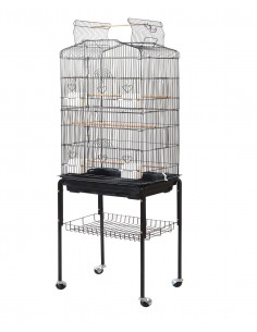 Gabbia Uccelli Deluxe con Carrello