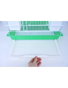 GABBIA UCCELLINI VERDE CON GIOCHI 2