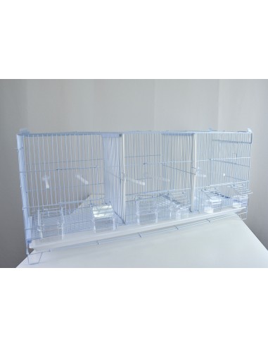 Gabbia uccelli cova 3 scomparti...