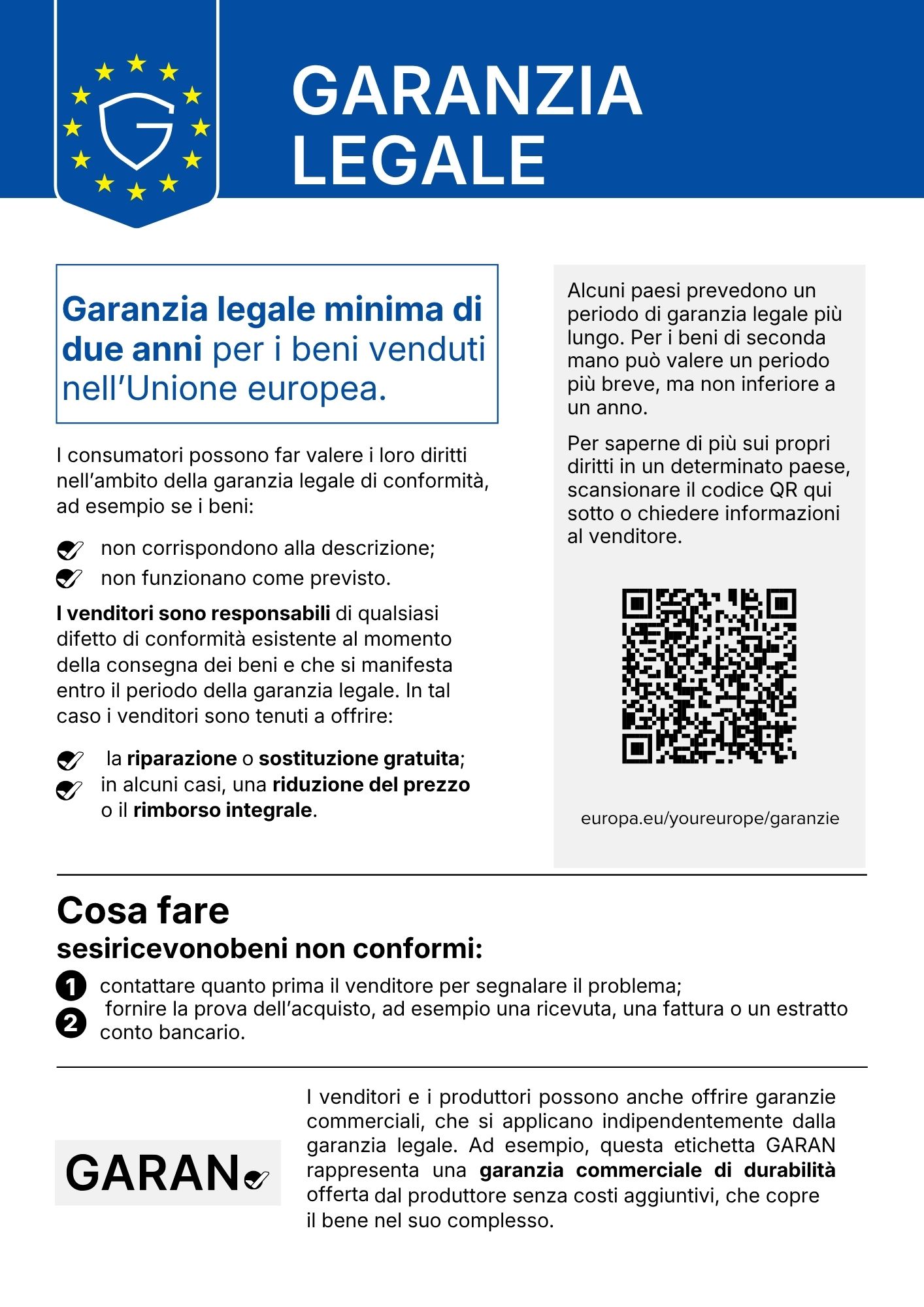 garanzia legale